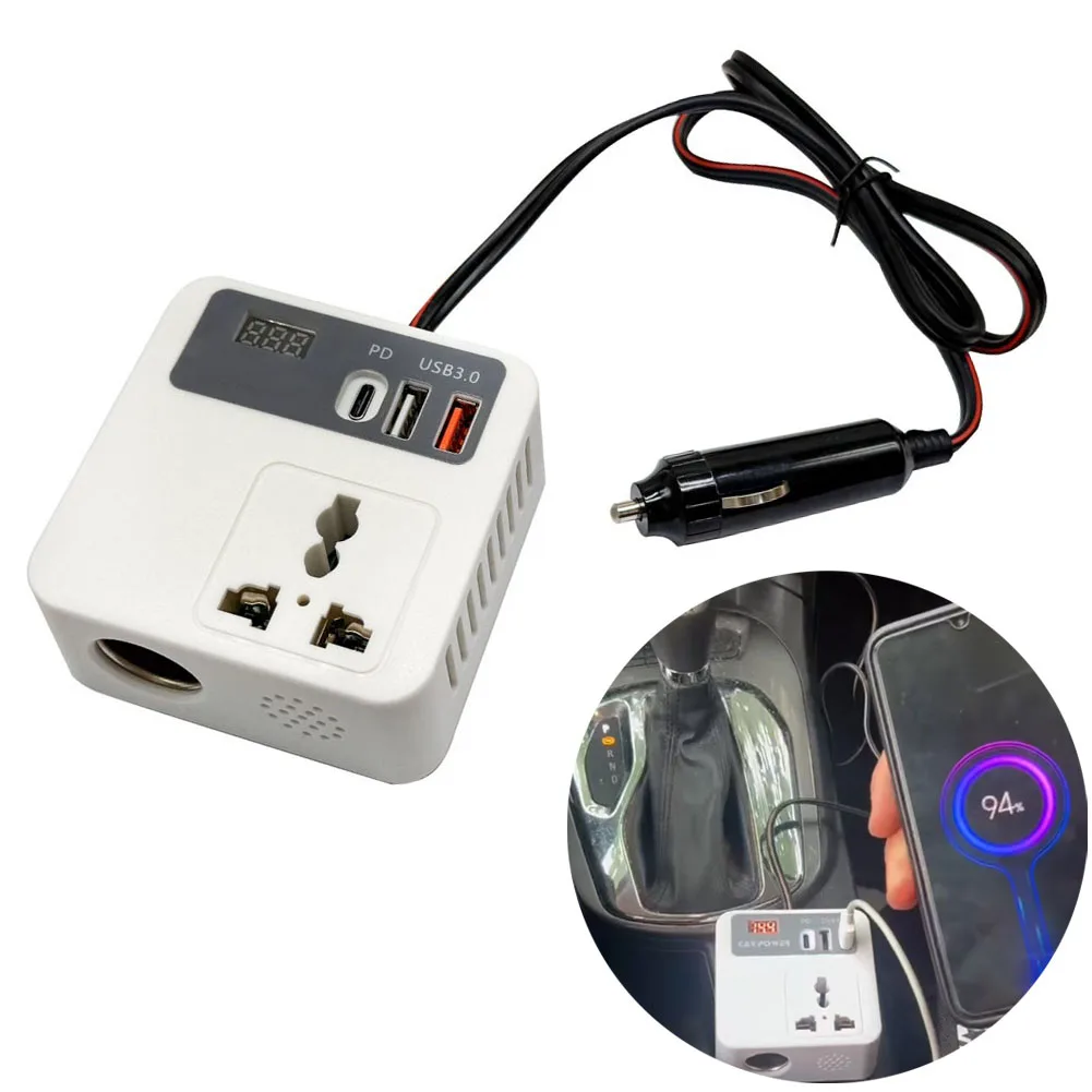 Auto Inverter 12v/24v A 110/220V Caricatore Camion Scheda di Alimentazione Convertitore Porta USB 82x83mm Auto Inverter Strumento di Potere batterie parte