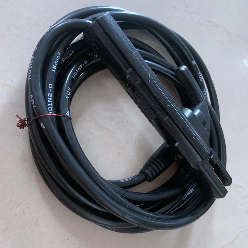 5M Welding Accessories For Welding Electrode Holder 200Amp Manual MMA Arc Welding 10-25Mm Connector And Lead Cable