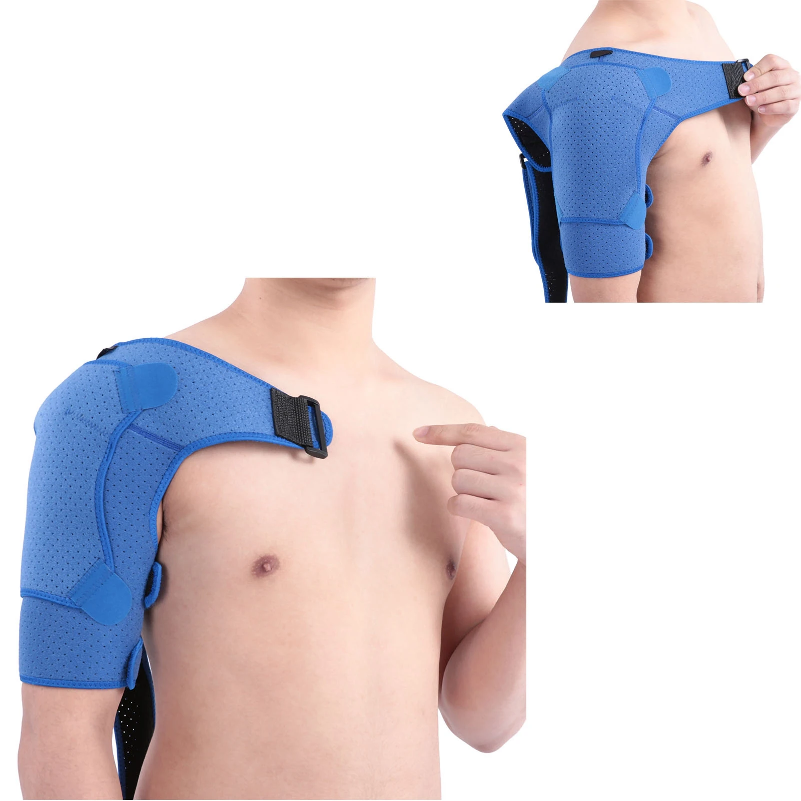 Adjustable Compression Shoulder Braces For Injuries Tendonitis Torn Rotated Cuffs Bursitis Joint Pain Relief Arthritis