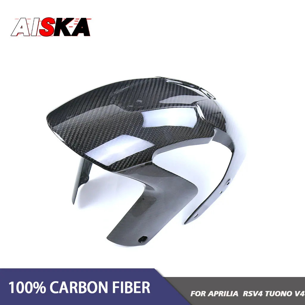 For Aprilia RSV4 Tuono V4 1100 2021 2022 2023 2024 Real Carbon Fiber Front Fender Racing Splash Mudguard Motorcycle Accessories