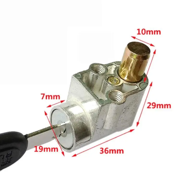 1 Set Battery Safety Pack Box Lock With 2 Key Ignition Lock Battery Pack Box Lock For Motorcycle Electric Bike Scooter E-Bike