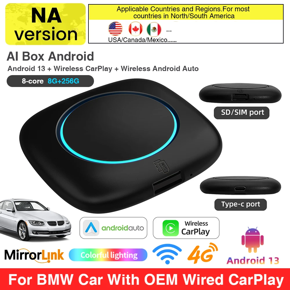 For BMW ID6 ID7 ID8 ID9 Wireless CarPlay AI Box for Wireless