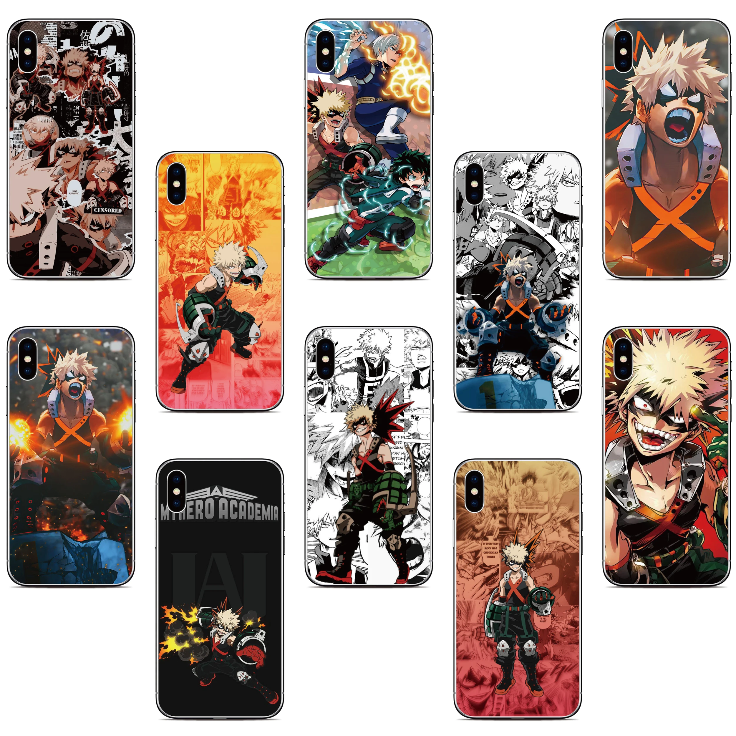 Bakugo Anime Phone Case For ZTE Blade A54 A34 A73 A53 A72 A71 A51 V50 V41 Smart V30 V40 Vita Axon 30 Ultra 50 Lite 40 Pro Cover