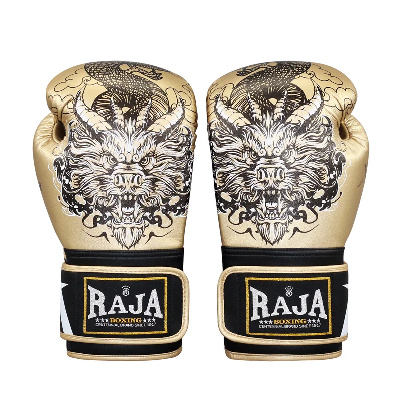 Raja Handmade Microfiber Leather Boxing Gloves Adult Men Women Taekwondo Muay Thai Mma Fighting Sandbag Training Mitts Equipment