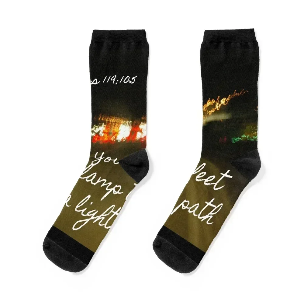 

Your word is a lamp - Cool Sticker Socks Antiskid soccer custom sports funny gifts Wholesale Boy Child Socks Women's