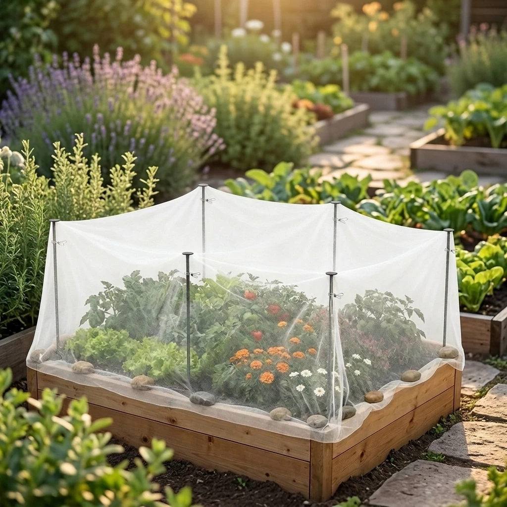 Gardening Lovers Shade Cloth Kit Breathable Nonwoven Fabric Cover for Vegetable Beds Greenhouse Raised Planter Durable