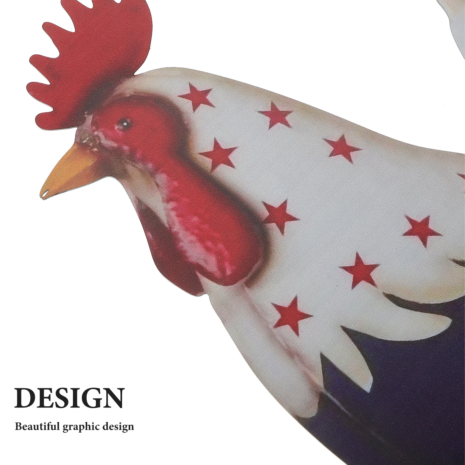 

Iron Rooster Garden Stake Decor for Outdoor Yard and Lawn Metal Decoration Art Ornament Landscape Courtyard Accessory