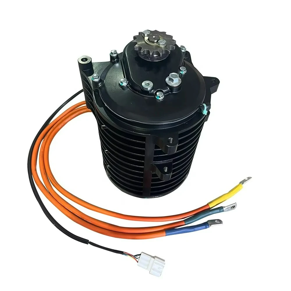 

MOTOR High Speed 138-C 3000W V3 70H 5500W Max Continuous Mid-Drive Motor 72V 100KPH Mid Drive Motor with 428T Gear