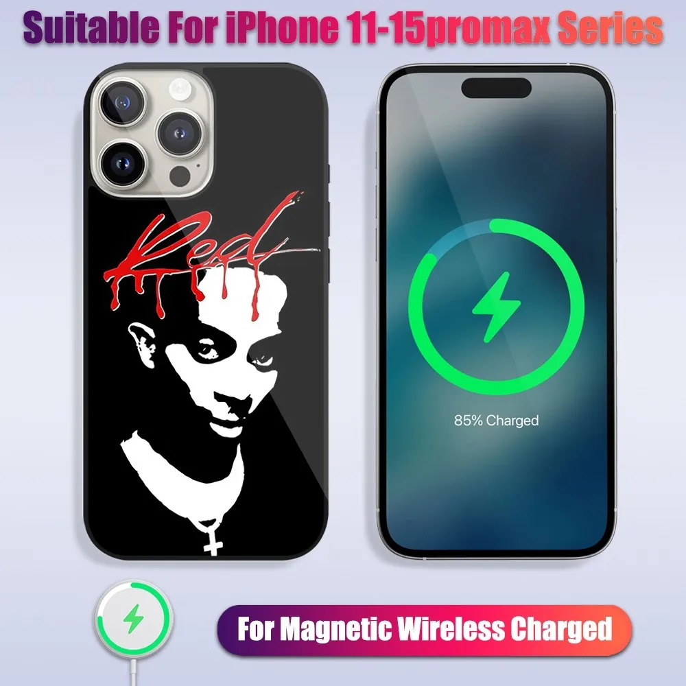 Playboi Carti Rapper Phone Case For iPhone 13 14 15 11 12 Pro Max Plus Wireless Glass Charging Magsafe Magnetic Shell