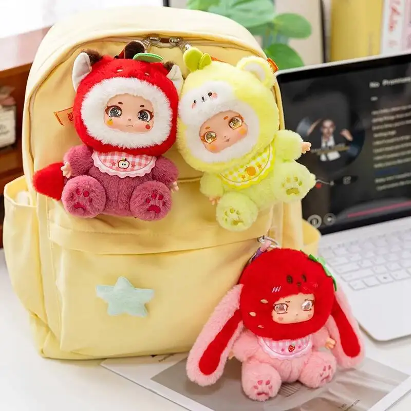 

Cute Fruit Sweetheart Party Vinyl Plush Toys Popular Stuffed Strawberry Apple Pear Dolls Kids Creative Back to School Anime Gift