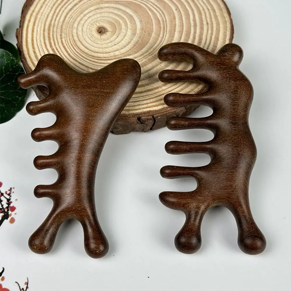 

Scalp Relax Meridian Massage Comb Anti-static Blood Circulation Head Massage Comb Relax Comfortable Sandalwood Hair Comb