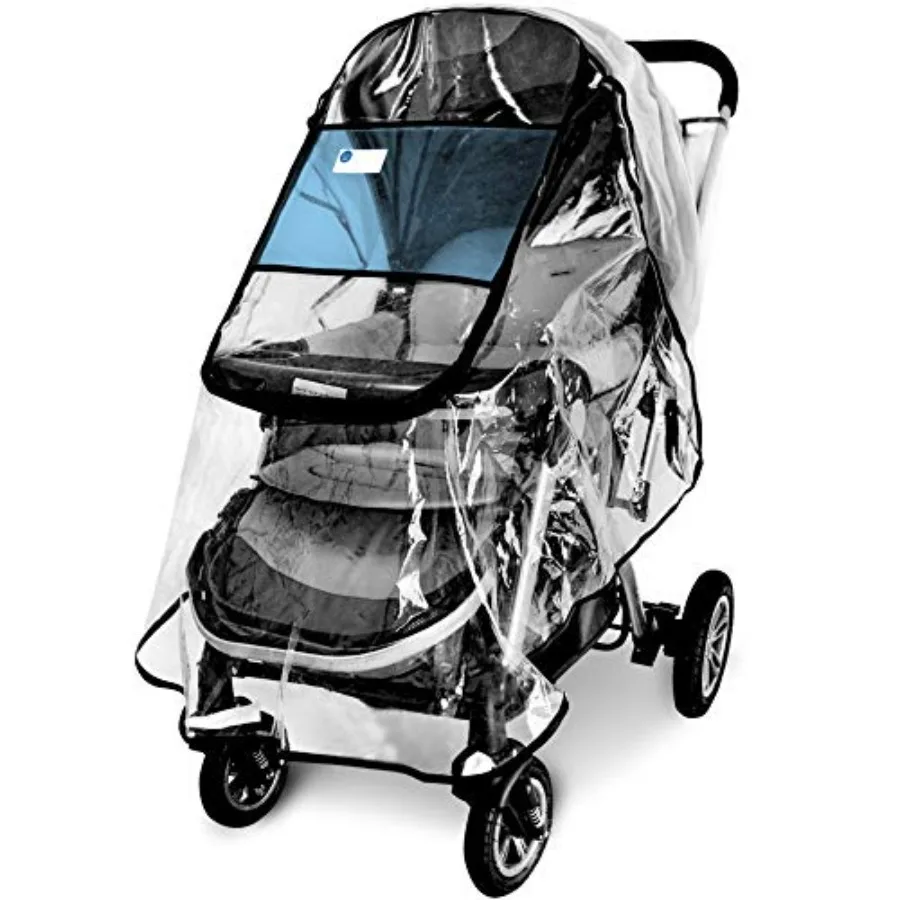 

Stroller Rain Cover, Universal Stroller Accessory, Waterproof, Windproof Protection, Protect from Dust Snow, Baby Travel Weathe
