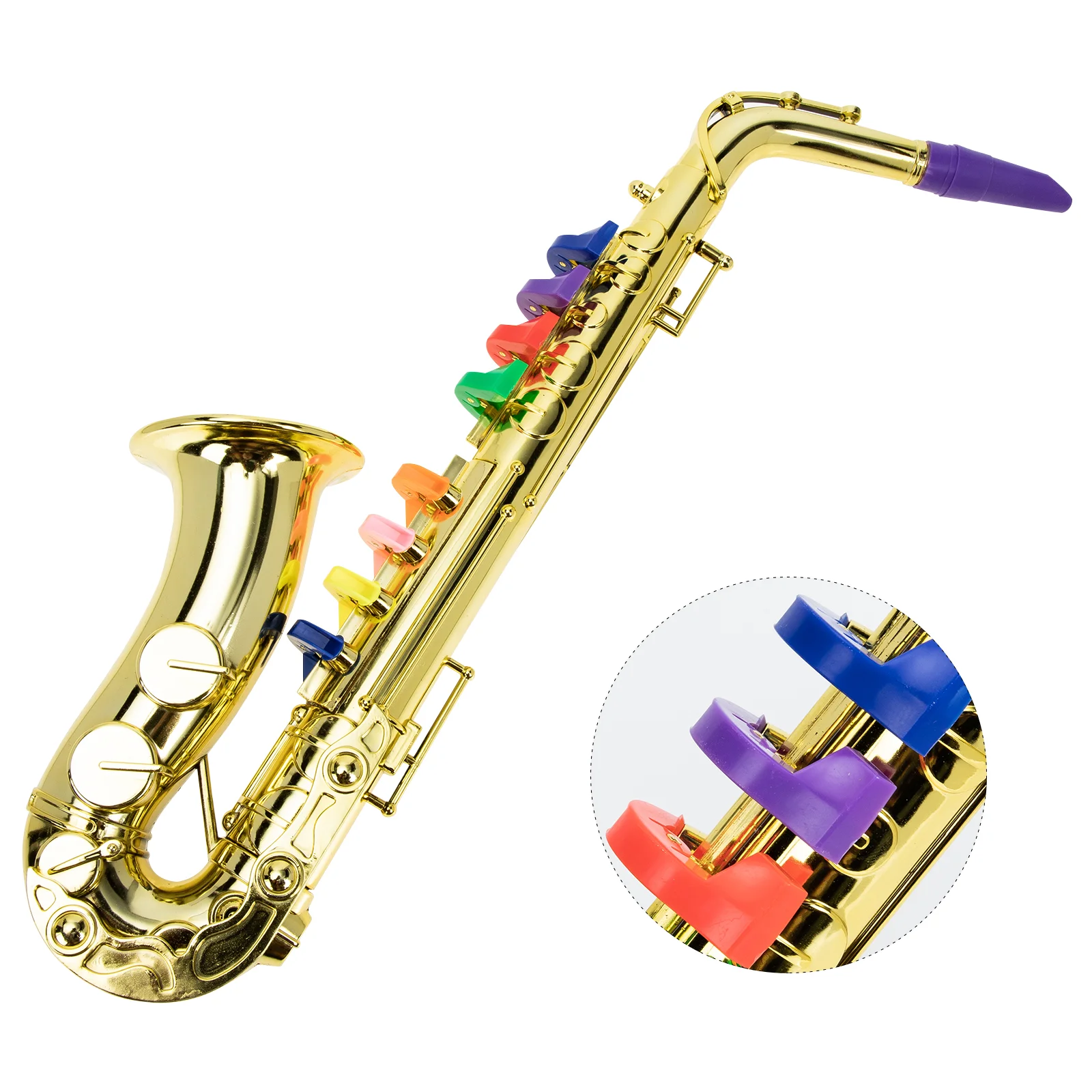 Jouets saxophone dorés pour enfants, jouets pour tout-petits