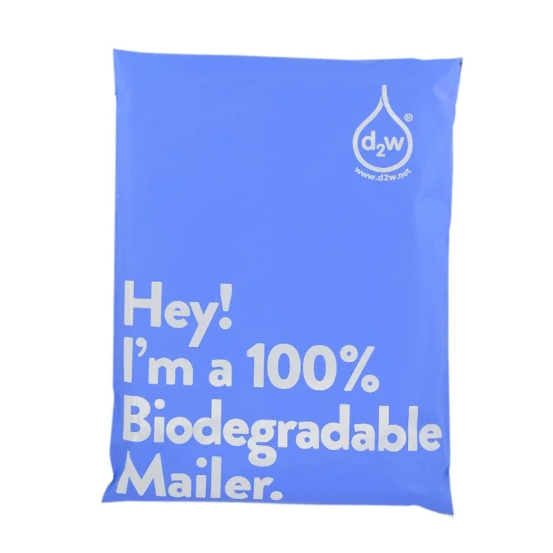 50Pcs New 100% D2W Biodegradable Courier Postal Bag Clothing Package Express Delivery Bags Waterproof Mailing Pouch Bags