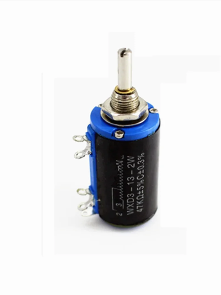 WXD3-13-2W 10K 100/220/470/680 ohm WXD3-13 2W Wirewound Multi-Turn Potentiometer 1K 2.2K 4.7K 5.6K 6.8K 47K 100K rotary switch