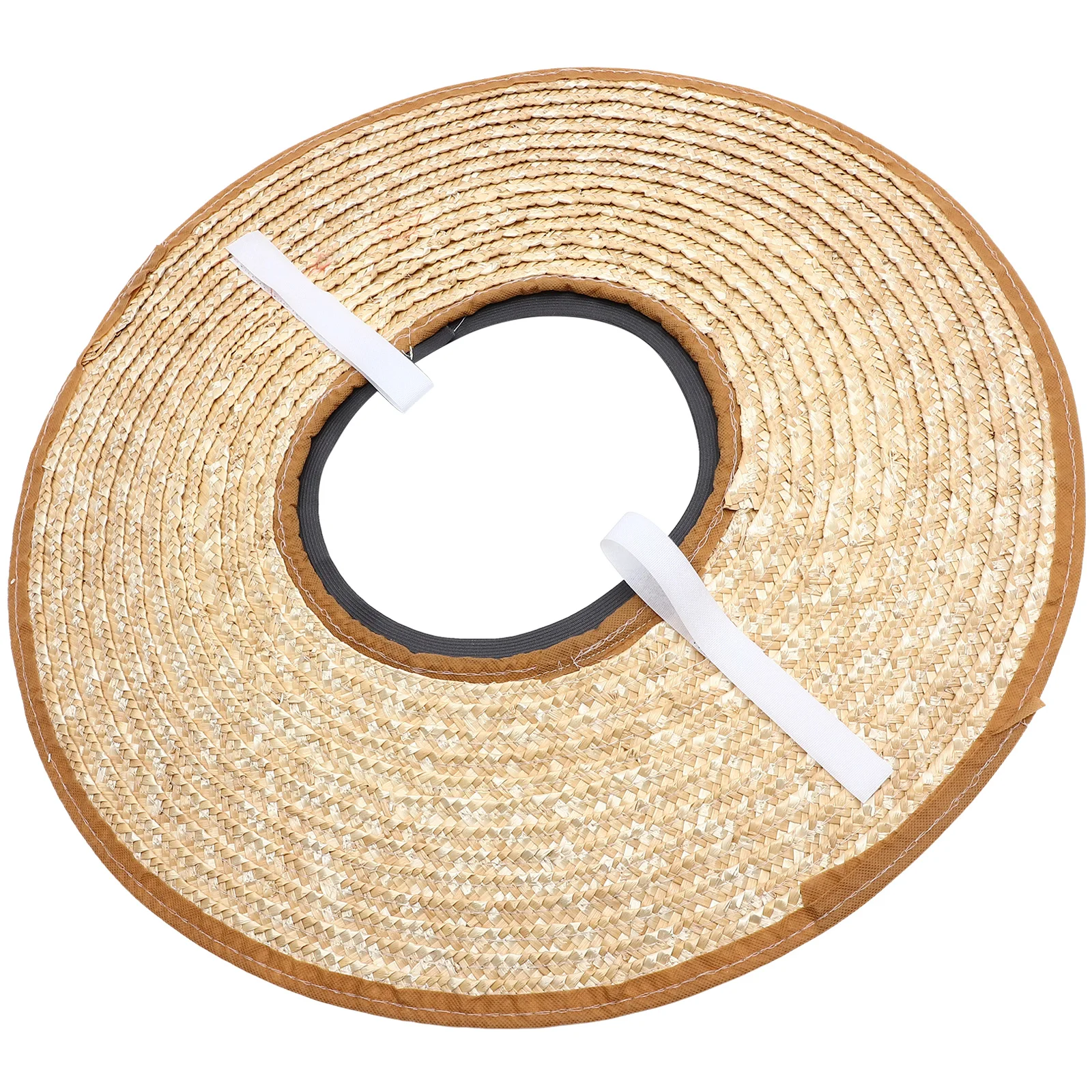 

Accessories Construction Sun Hat Work Covers Elastic Band Hard Full Brim Shade Straw