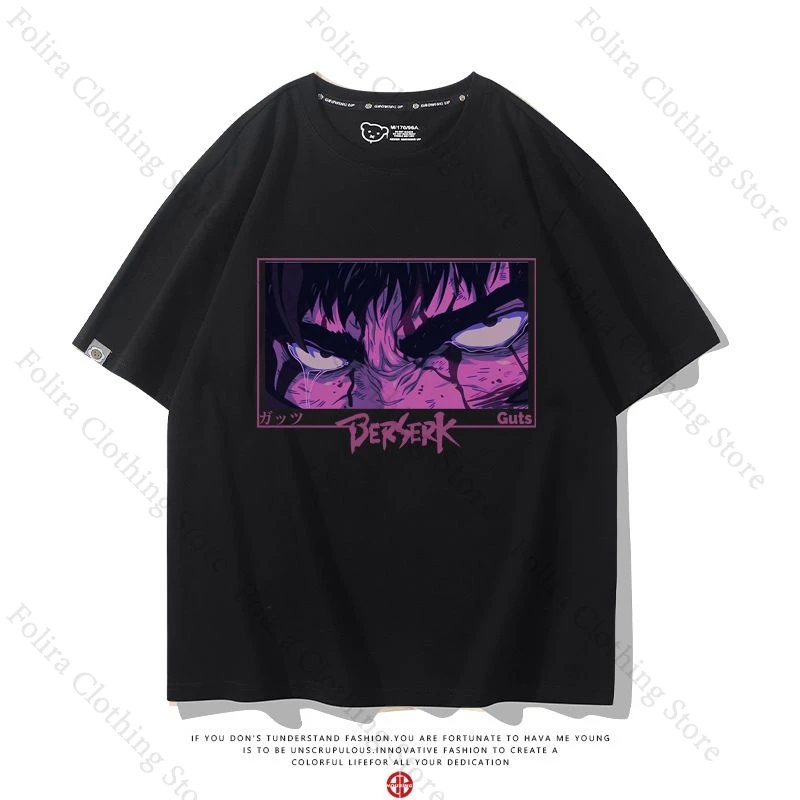 

Anime Berserk Print T-shirt Streetwear Summer Top Cotton Short Sleeve Tee Daily Tshirt for Men Women Man Clothes Men Tshirt