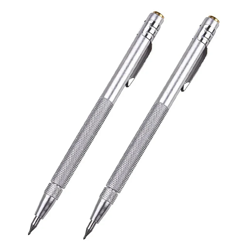 2pcs Diamond Metal Marker Engraving Pen Tungsten Carbide Nib Scriber Pen For Glass Ceramic Metal Wood Engraving Hand Tools