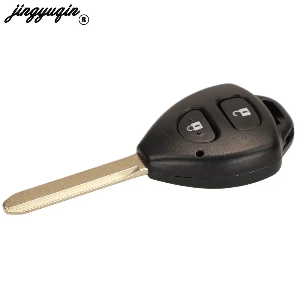 Jingyuqin zamiennik 89071-0F060 zdalny kluczyk samochodowy 433MHZ G Chip do Toyota verso TOY47 Blade 2 przyciski brelok