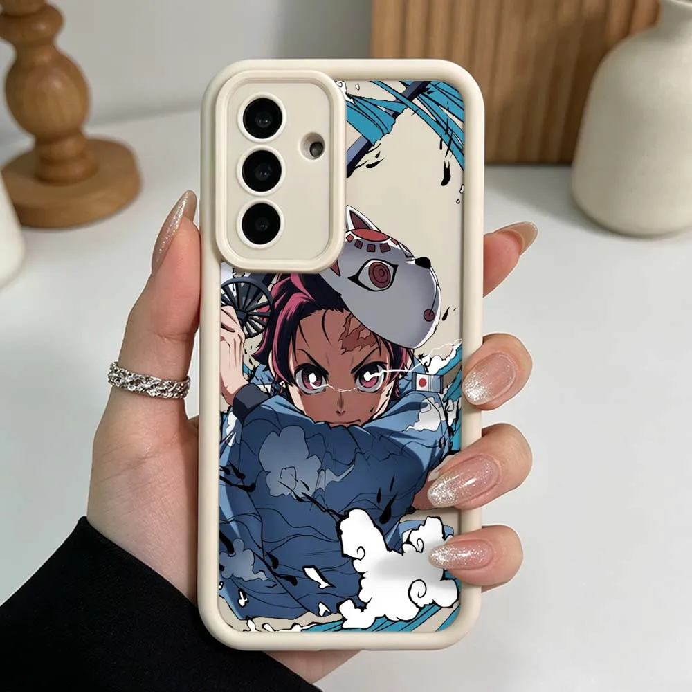 Demon Slayer Kimetsu no Yaiba Phone Case For Samsung Galaxy A71 A57 A56 A55 A54 A53 A52s A17 A16 A06 Eye Ladder Silicone Cover view 4