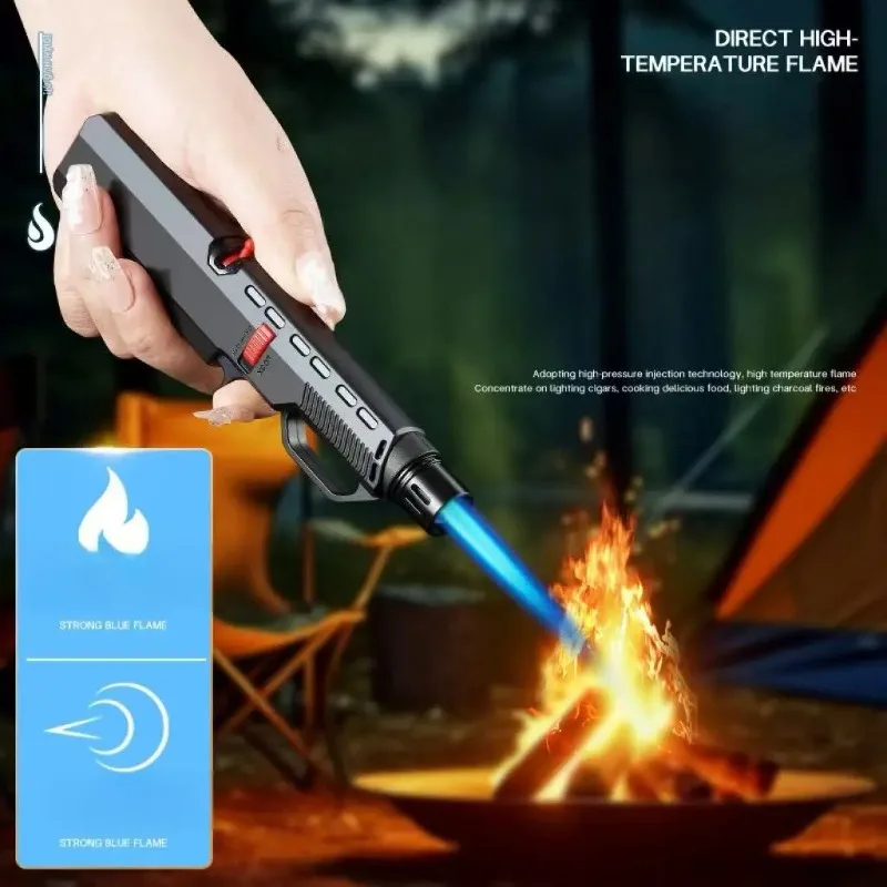 

New Outdoor Windproof Inflatable Lighter, Gas Stove Lighter, Fire Rod, Kitchen, Barbecue Portable Igniter，Ignition Tool