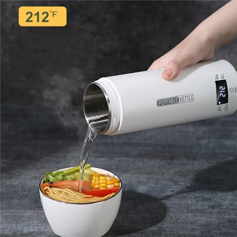 B06B-4 Temperature Electric Heating Kettle Leakproof Portable Fast Water Boiling Bottle 220V Hot Water Cup Sealed EU Plug