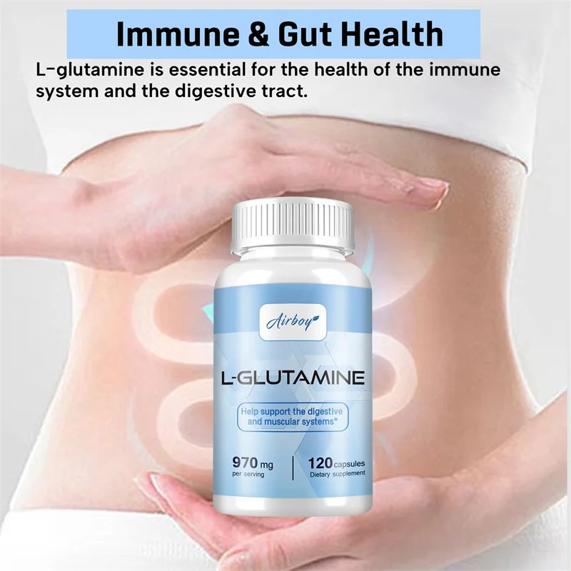 L-Glutamine Capsules - Restores Strength and Endurance and Promotes Muscle Growth