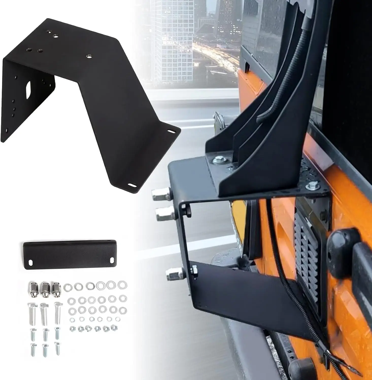

Universal Spare Tire Carrier Mount Holder for 35-inch Tires, Compatible with Jeep Wrangler Models