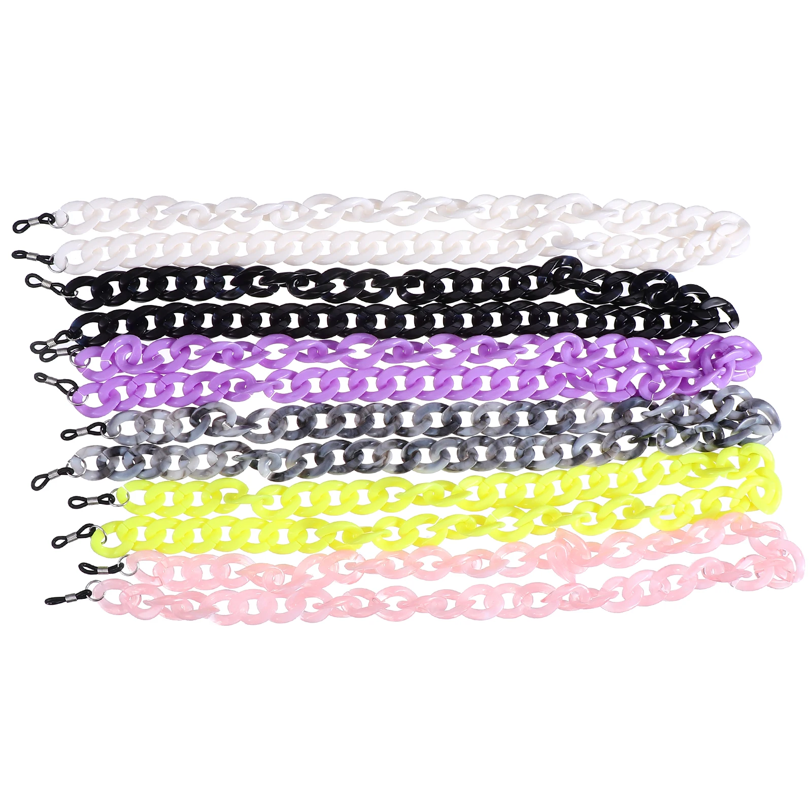 

6 Pcs Glasses Chain Face Covering Lanyard Mask Hanger Ear Extender Strap Anti-lost Safety Holder