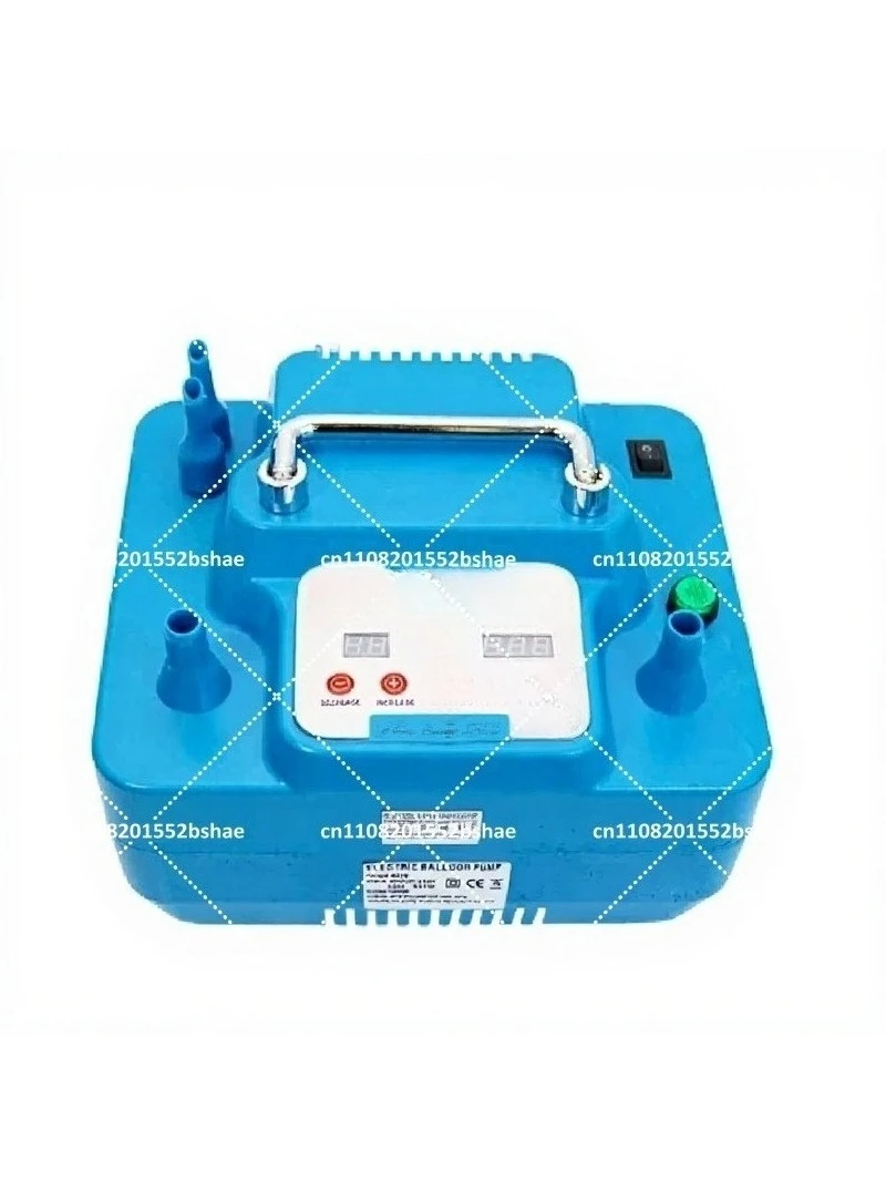 Electric Balloon Pump 800W with Timer, Dual Holes Professional Inflator, Memory Function & Foot Switch
