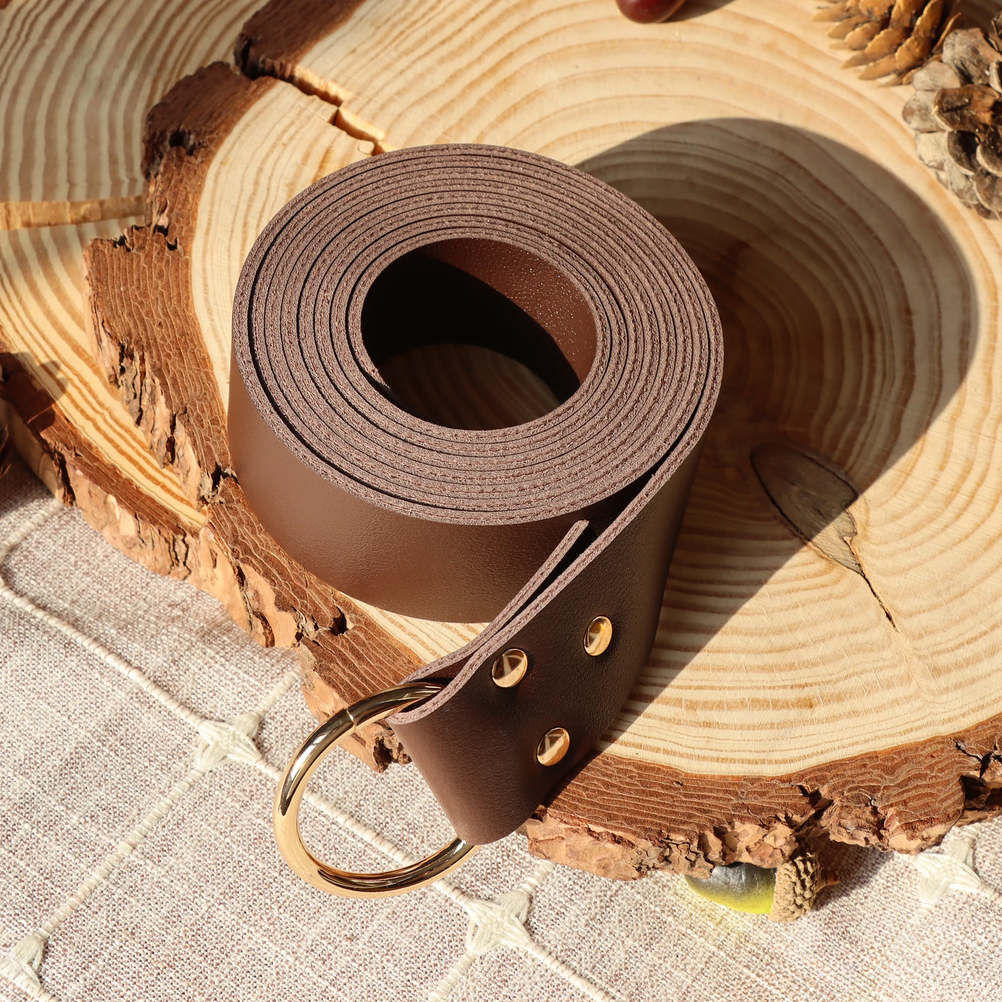 Cinturón de cuero PU de caballero Vintage Medieval, cinturón de estilo guerrero vikingo, accesorios de Anime Unisex, 1 pieza