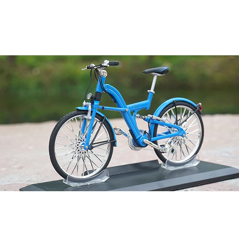 1:10 Scale BMW Simulation Alloy Bike Model Road Mountain Bicycle Static Display Souvenir Decoration Toy Gift