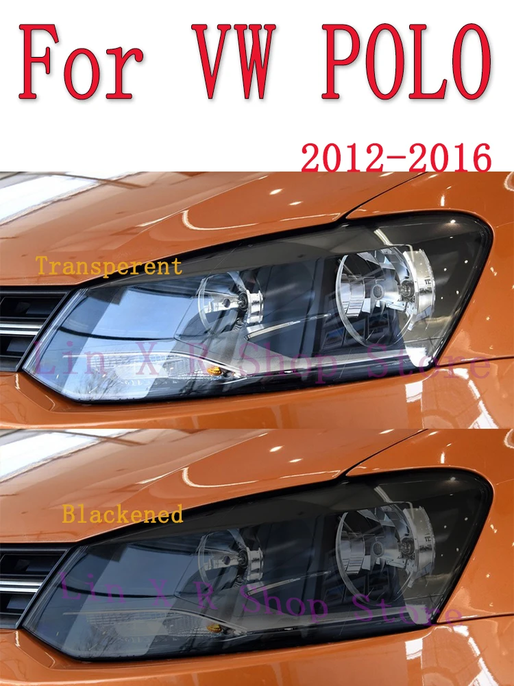 

For Volkswagen VW POLO（2012-2016）Car Exterior Headlight Anti-scratch Front Lamp Tint TPU Protective Film Cover Repair Accessor
