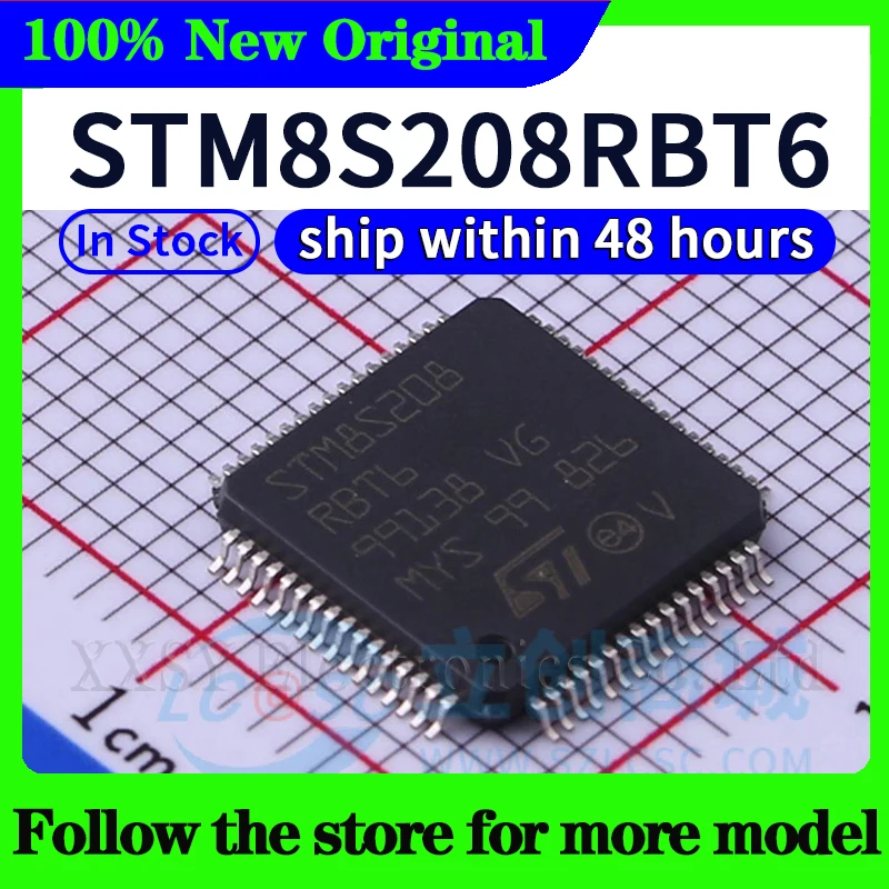 STM8S208C6T6 STM8S208C8T6 STM8S208CBT6 STM8S208R8T6 STM8S208RBT6 Tersedia 48 Jam Pengiriman