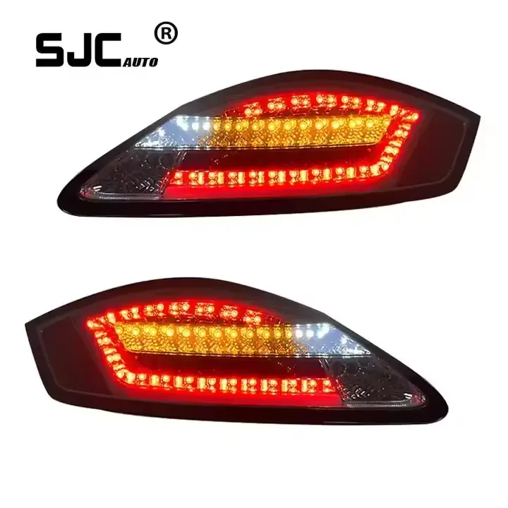 

SJC Car Accessories for Porsche Cayman Boxster 987 LED Taillight 04-08 DRL Animation Moving Turn Signal Lamp Brake Reverse Light