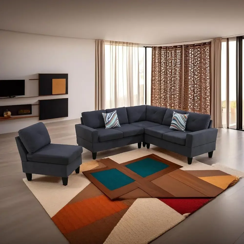 

Luxury Living Room Sofa Set for Grand, Play, and Office Spaces
