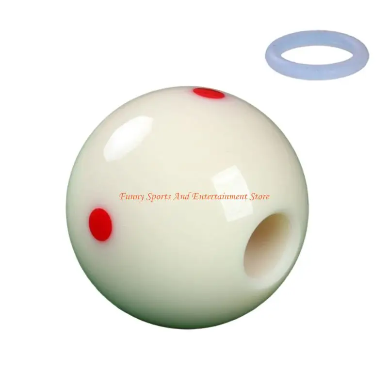 C4DE Tragbarer Billard-Queueball mit Loch, Snooker-Trainingsball, perforierter Billardschläger-Übungsgerät, Zielhelfer – Detail 5