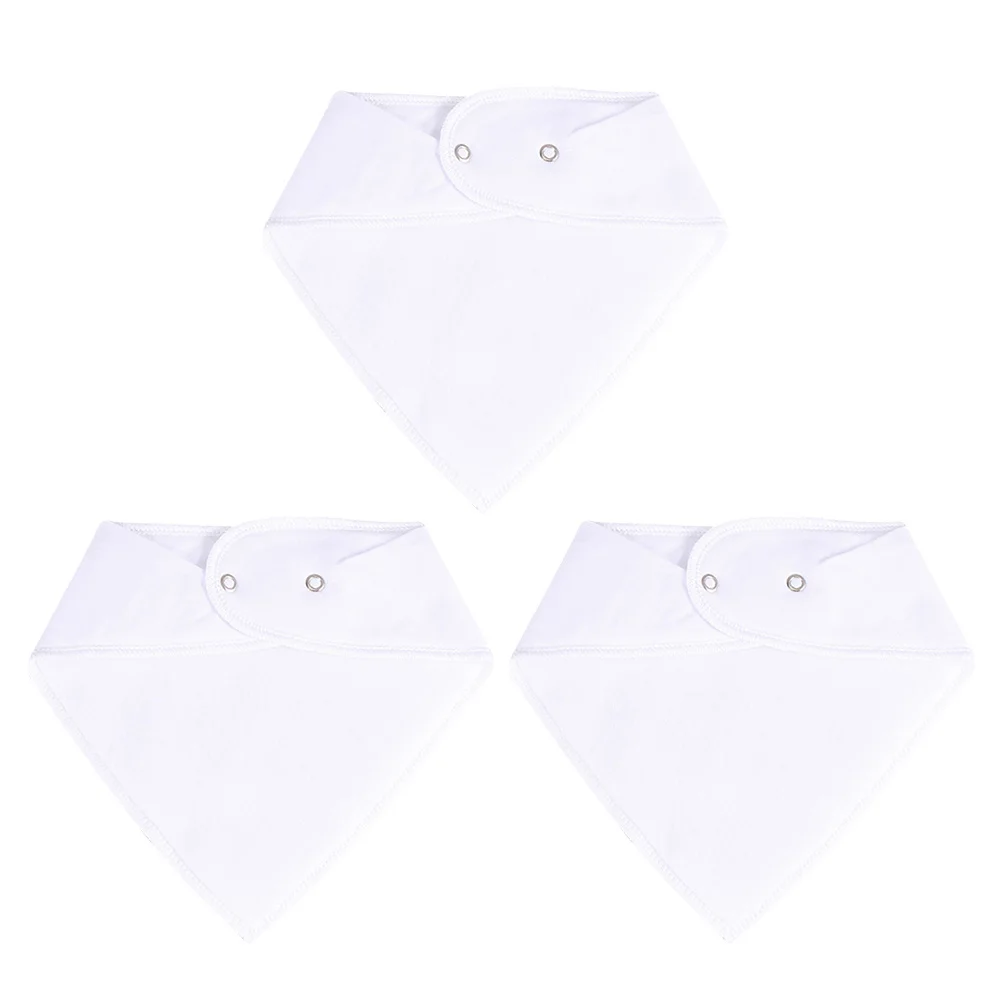 

3pcs Cotton Baby Bib Set Double Button Quick Absorbent Nursing Towel For Drool Feeding Saliva Protection Multifunction Small
