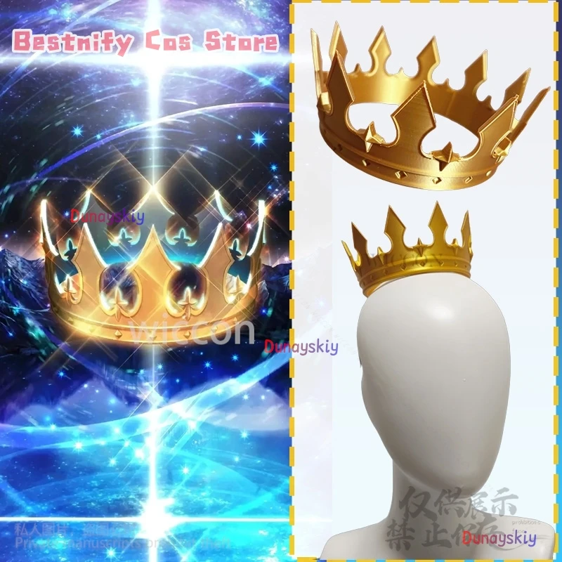 

CosplayGame Altria Pendragon Fate 코스프레 Saber Anime 3D Polylactic Acid Crown Headwear Golden Headwear Birthday Party Customized