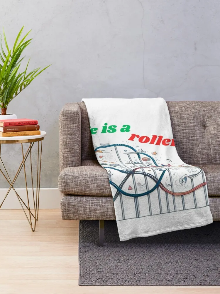 Life is a rollercoaster Throw Blanket for sofa For Sofa Thin Winter beds Luxury Blankets