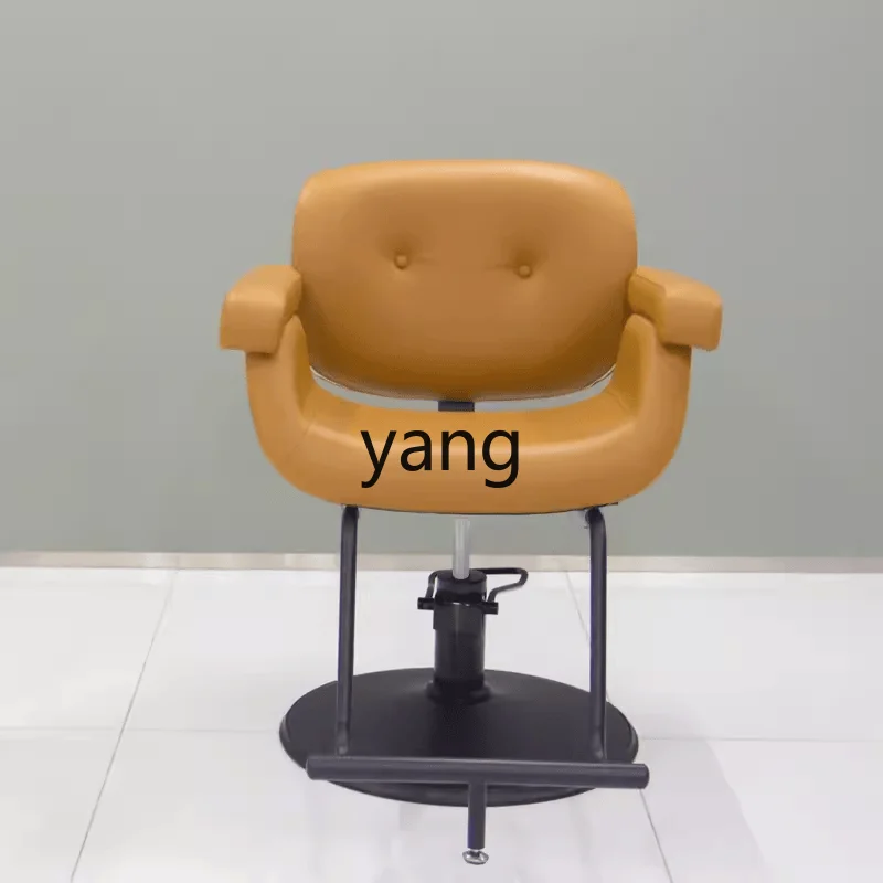 Yjq Barber Shop Chair Adjustable Rotating Hair Cutting High-Grade Online Influencer Trendy Hot Dyeing Stool