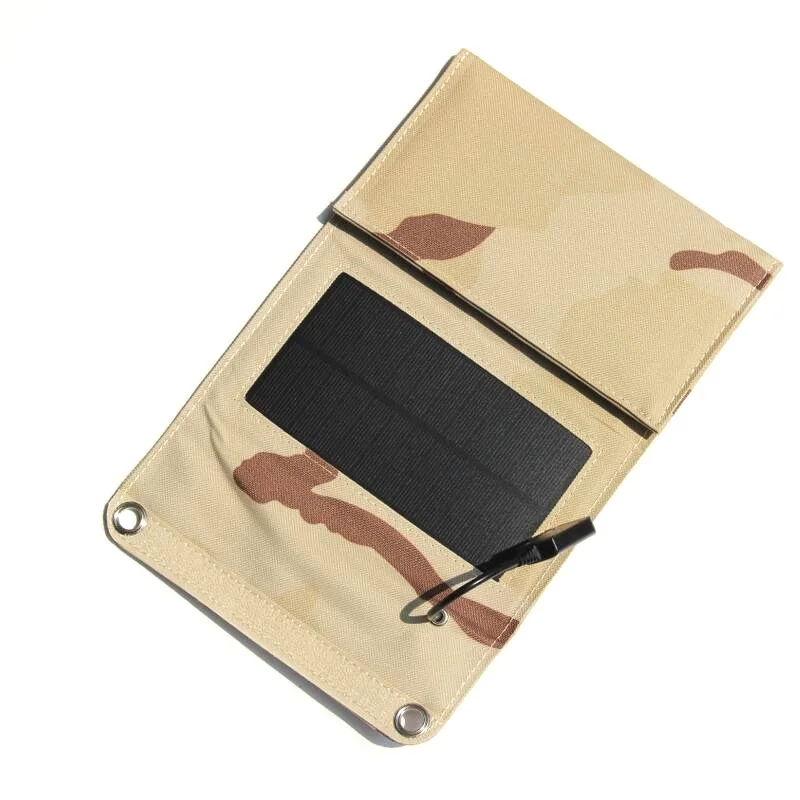 6 Вт 5 В 1100 мА водонепроницаемое портативное монокристаллическое складное зарядное устройство для солнечной панели для уличных мобильных телефонов кемпинга аварийное питание