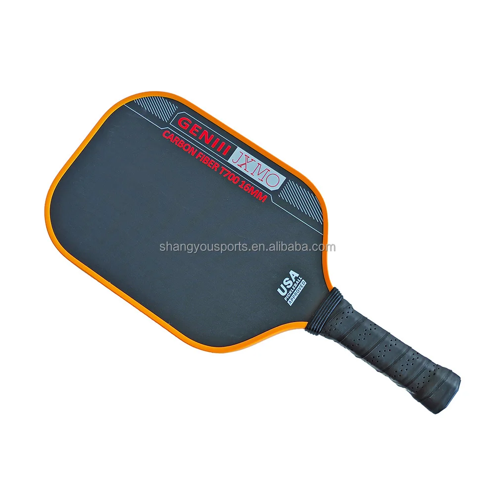 INOLP T700 Raw Carbon Fiber Pickleball Paddle 16mm Gen 4.5 Rough Surface USAPA Approved Professional Racket for Power Spin