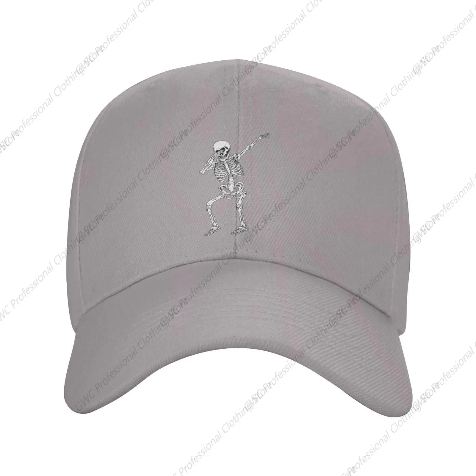 Human Skeletons Dancing Baseball Cap for Men Women Dad Hat Classic Adjustable Golf Hats Gray