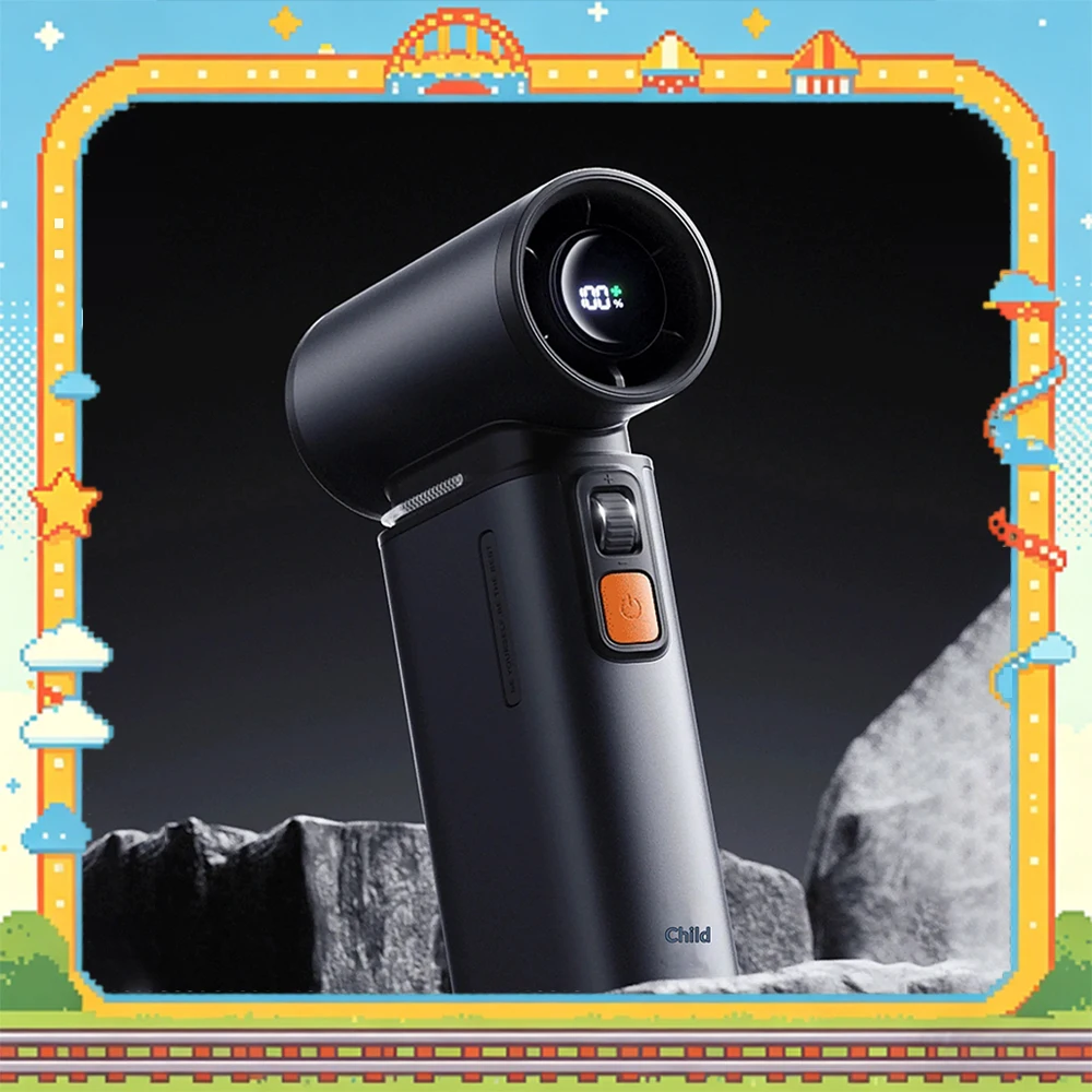 JisuLife Ultra1 Handheld Small Fan Second Generation High Speed Energy Saving Fan Handheld Fan Built In Protection Chip Gifts