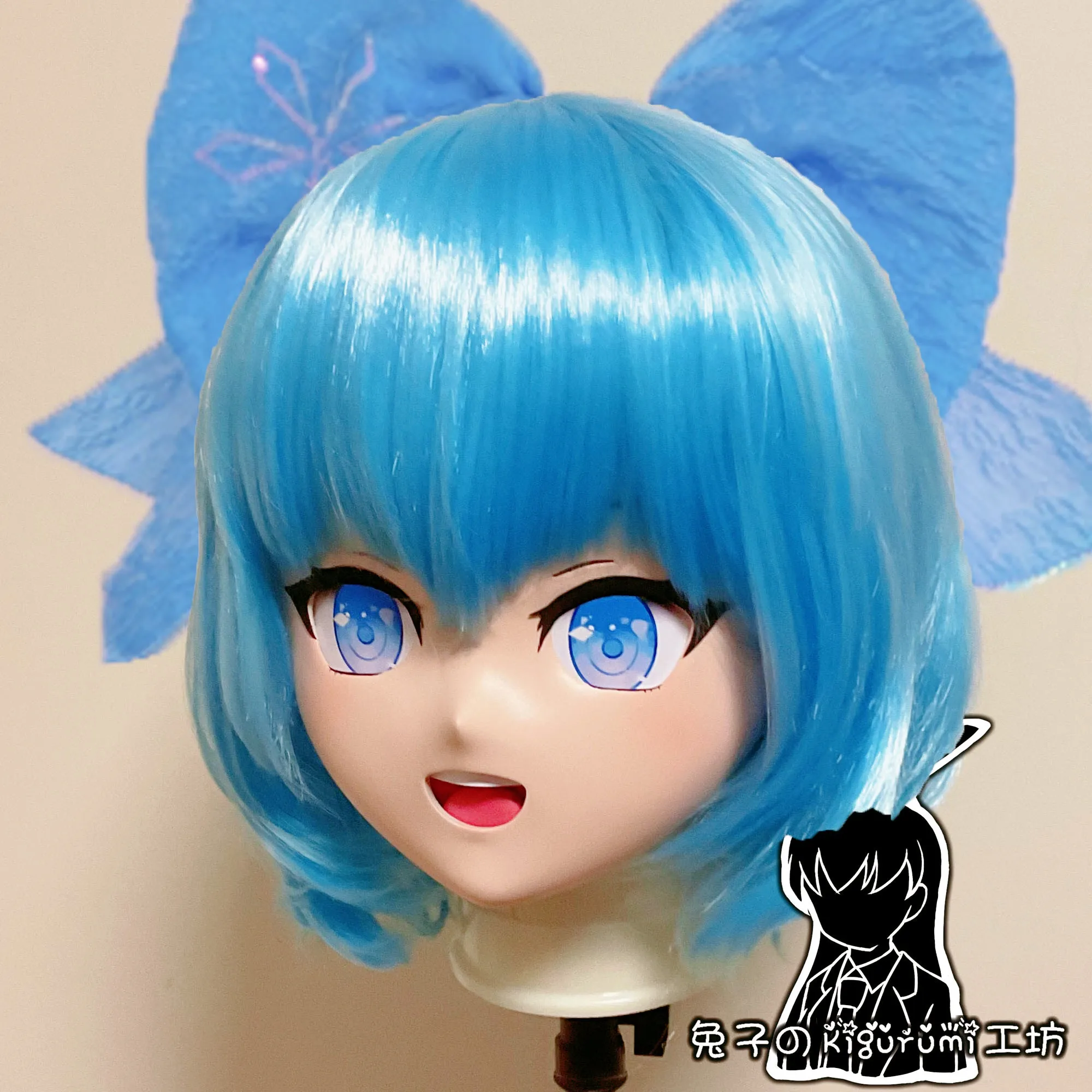 (RB20239) personalizza la testa piena di qualità fatta a mano femminile/ragazza resina Anime giapponese personaggio dei cartoni animati Kig Cosplay maschera Kigurumi