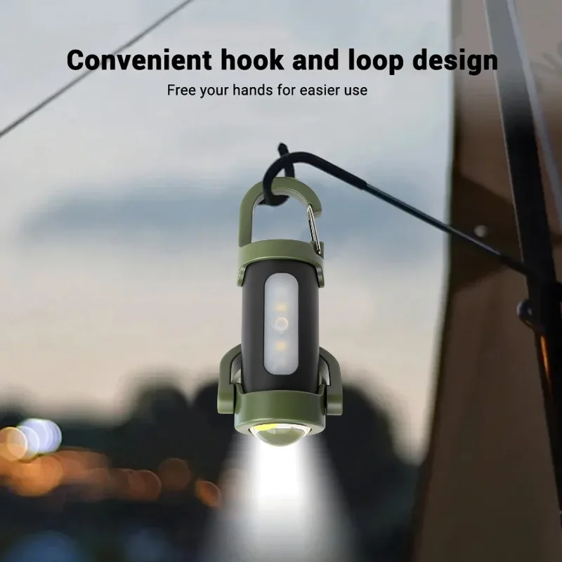 متعددة الوظائف المفاتيح مصباح يدوي قابلة للشحن مصباح ليد صغير المحمولة ضوء مقاوم للماء كيرينغ مصباح يدوي التخييم مصباح الجيب #4
