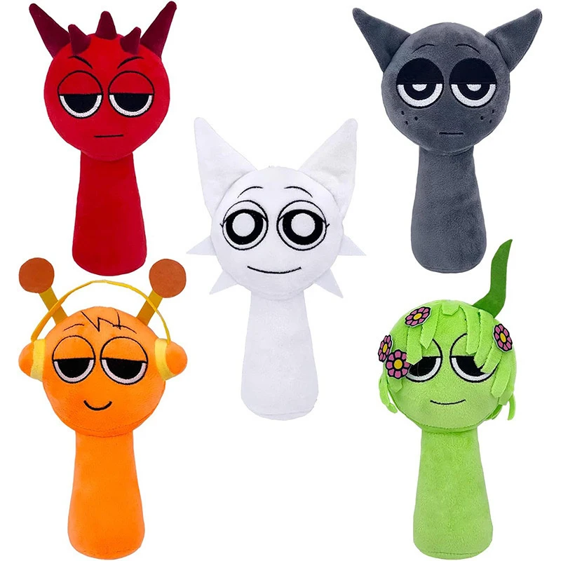 2026 Hot Sprunki giocattoli di peluche Sprunki bambola di peluche Sprunki gioco cuscino regali di compleanno per bambini bambole di pezza regalo di Natale