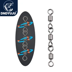 DNDYUJU – accessoires de pêche à la carpe, pivot à Triple roulement, Portable, résistant à la Corrosion, en acier inoxydable, 10 pièces