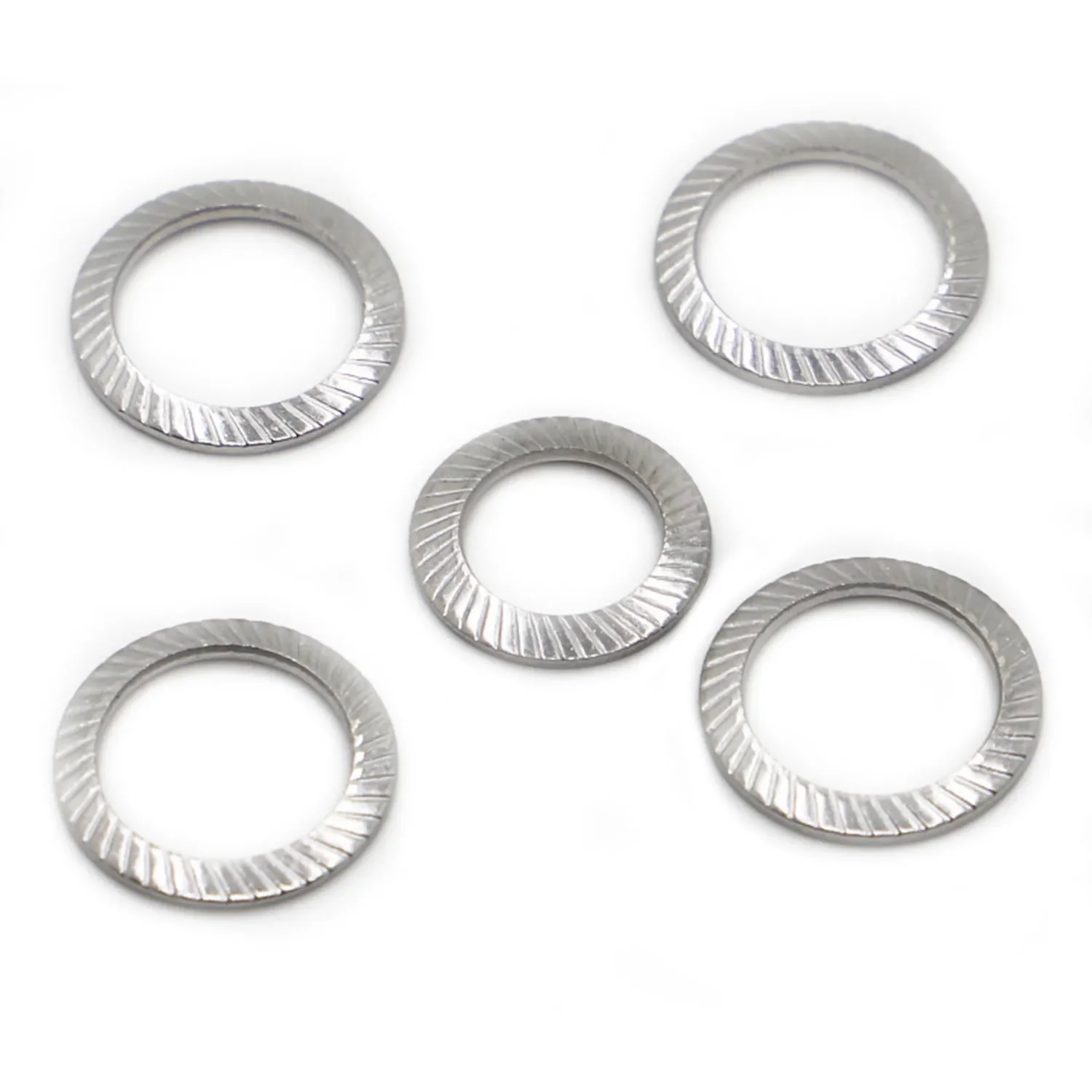 DIN9250 304 A2-70 Stainless Steel Disc Spring Serrated Lock Washer Knurled Elastic Gasket M2.5 M3 M4 M5 M6 M8 M10 M12 M14 M16